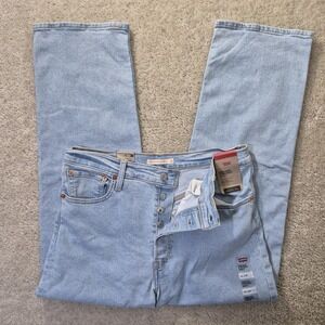 Levis Jeans Ribcage Straight Womens 34/29 Relaxed Comfort Boho Mom 90s Retro New